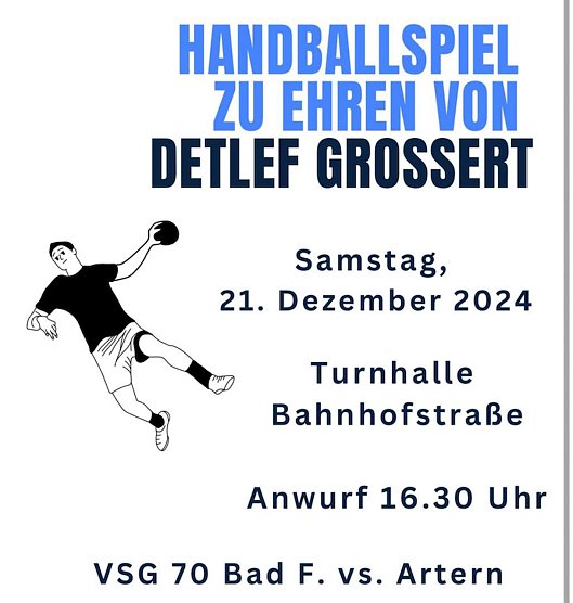Handballspiel zu Ehren von Detlef Grossert (Foto: M. Strejc)