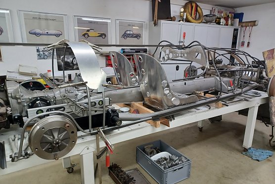 Restaurierung des legend&auml;ren Formel 2 Rennwagen von Kurt Baum (Foto: H.Rein)