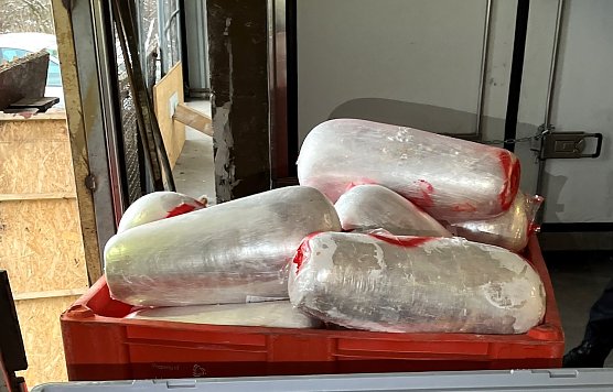 Dönerspieße auf dem LKW (Foto: API) Dönerspieße auf dem LKW (Foto: API)