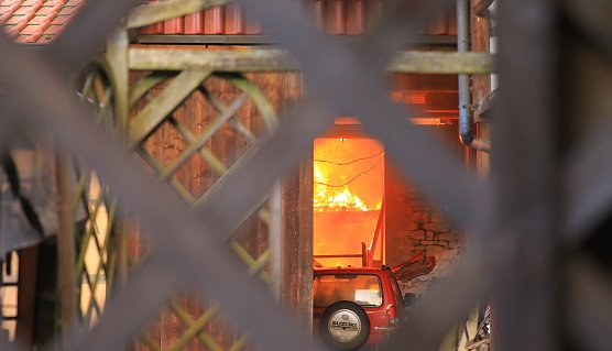 Scheunenbrand in Himmelsberg (Foto: S.Dietzel)
