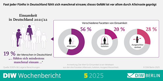 DIW Wochenbericht zu Einkommen und Einsamkeit (Foto: DIW Berlin)