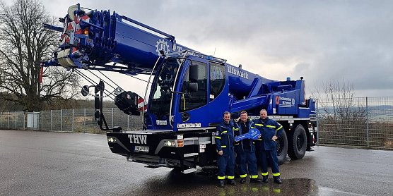 Ein Mobilkran für die Fachgruppe Brückenbau (Foto: THW) Ein Mobilkran für die Fachgruppe Brückenbau (Foto: THW)