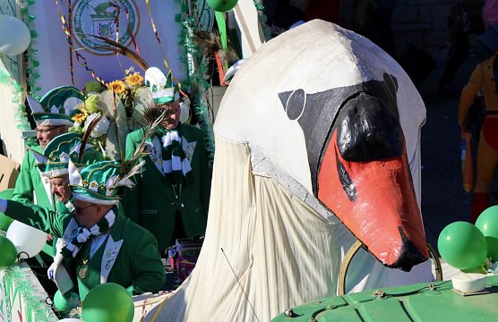SCC Grün-Weiß 1953 beim Rosenmontagsumzug 2025 in Sondershausen (Foto: Eva Maria Wiegand) SCC Grün-Weiß 1953 beim Rosenmontagsumzug 2025 in Sondershausen (Foto: Eva Maria Wiegand)