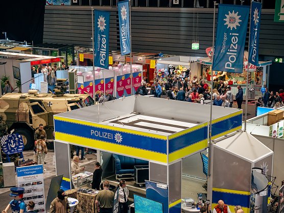 Polizei auf der Th&uuml;ringen Ausstellung (Foto: Polizei Th&uuml;ringen)