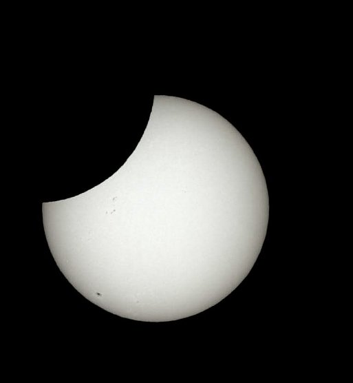 Partielle Sonnenfinsternis  (Foto: Astronomiegruppe Sondershausen )