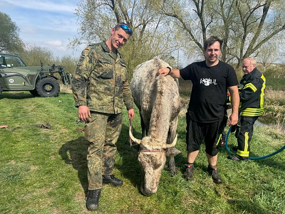 Flocke wieder auf trockenem Boden (Foto: LPI) Flocke wieder auf trockenem Boden (Foto: LPI)