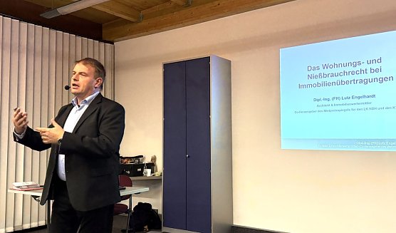 mmobilienwertermittler Lutz Engelhardt erl&auml;utert die Gestaltungsm&ouml;glichkeiten bei der Begr&uuml;ndung von Wohnungs- oder Nie&szlig;brauchrechten. (Foto: privat)