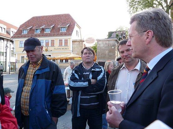 Christian Wulff 2009 in Sondershausen (Foto: Karl-Heinz Herrmann)