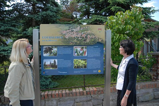 Info-Tafel Udersleben (Foto: Naturpark Kyffh&auml;user)