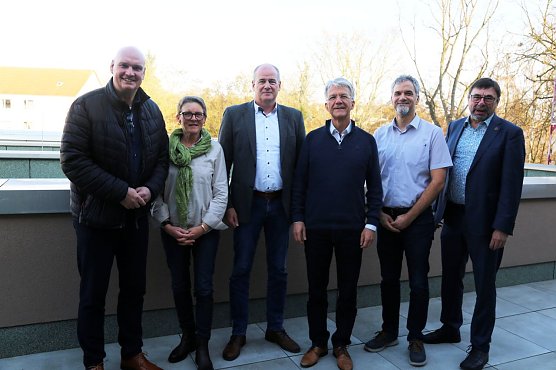 v.l.: Steffen Grimm, Ines Grigoleit, Matthias Jendricke, Daniel Klajner, Kai Buchmann, Joachim Kreyer (Foto: Theater Nordhausen)