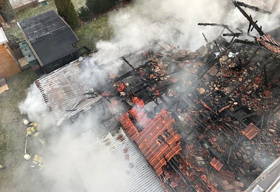 Trauriger Anblick des total zerstörten Hauses in Sondershausen (Foto: Feuerwehr/ Silvio Dietzel) Trauriger Anblick des total zerstörten Hauses in Sondershausen (Foto: Feuerwehr/ Silvio Dietzel)