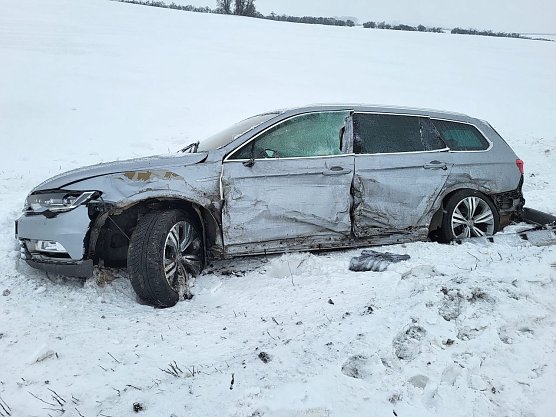 Frontalcrash noch verhindert (Foto: S. Dietzel)