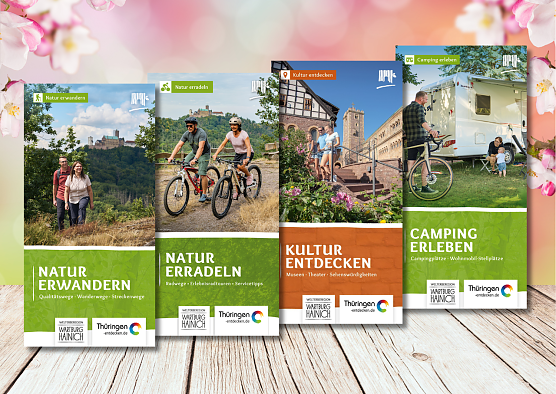 Neue Broschüren Welterberegion Wartburg Hainich (Foto: Welterberegion Wartburg Hainich e.V. ) Neue Broschüren Welterberegion Wartburg Hainich (Foto: Welterberegion Wartburg Hainich e.V. )