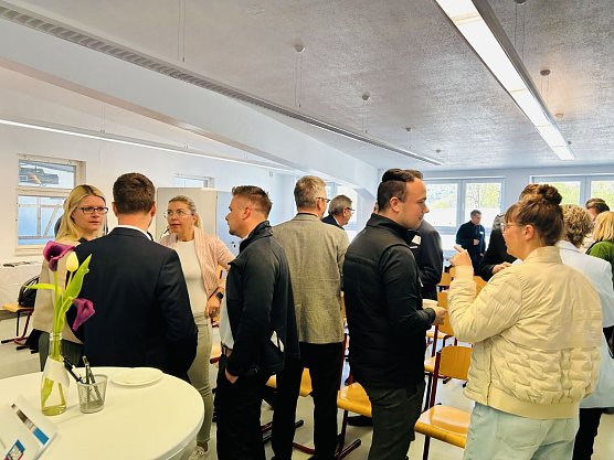 Andrang herrschte beim Unternehmerfr&uuml;hst&uuml;ck.  (Foto: Landratsamt/Andrea Hellmann)