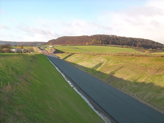 Baustelle Ortsumgehung Sondershausen 06.11.2007 (Foto: Karl-Heinz Herrmann)