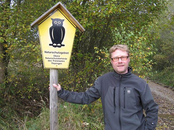 Dirk Adams in Wiehe (Foto: Die Gr&uuml;nen)