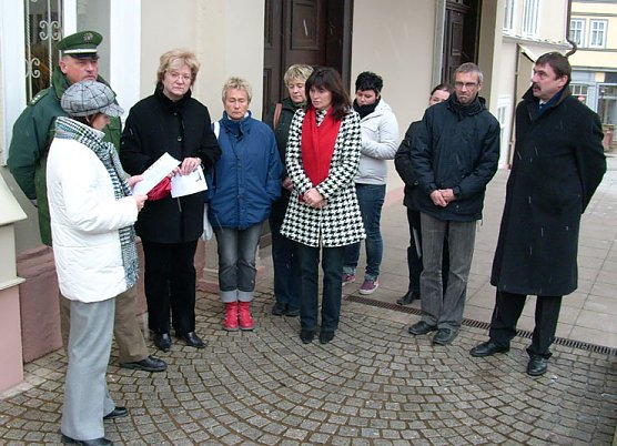Ansprache Angela Al Doyali, Gleichstellungsbeauftragte Stadt Sondershausen (Foto: Karl-Heinz Herrmann)