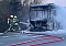 Bus bei Artern in Vollbrand