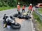 Bikerunfall auf der B85