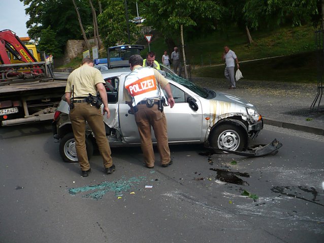 Bild: Unfall Lohstra&szlig;e