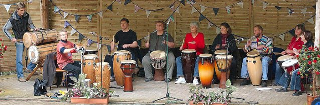 Bild: Amlima-Trommlergruppe