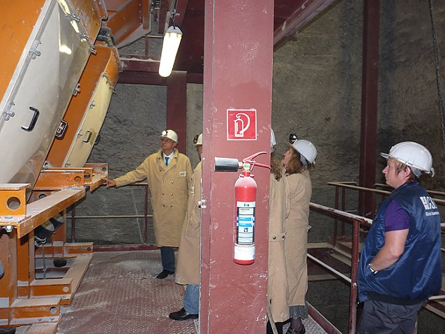 Bild: Grubenfahrt in der GSES 