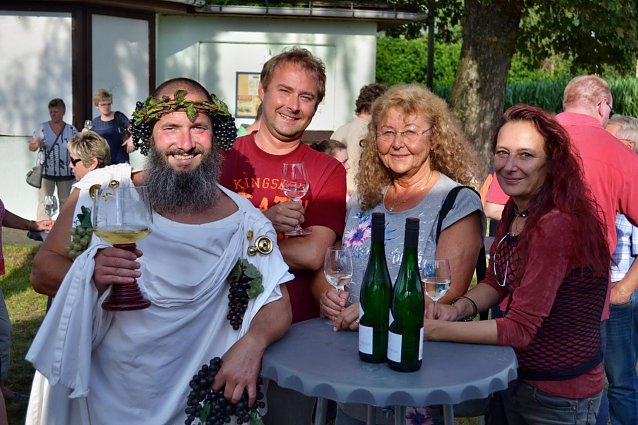 Bild: Jost Naumann als Weingott Bacchus bei der MBB