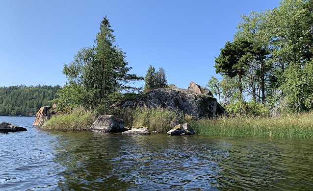 Bild: Sommerlicher See in S&uuml;dschweden