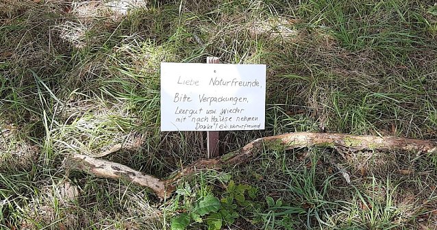 Bild: Vertrocknete B&auml;ume, B&auml;nke und mehr