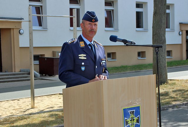 Bild: Verabschiedungsappell am Bundeswehrstandort Sondershausen