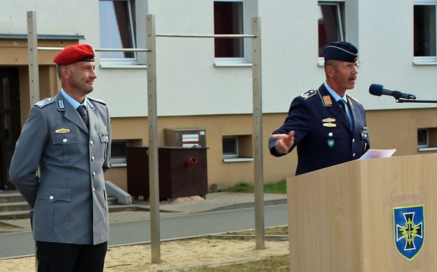 Bild: Verabschiedungsappell am Bundeswehrstandort Sondershausen