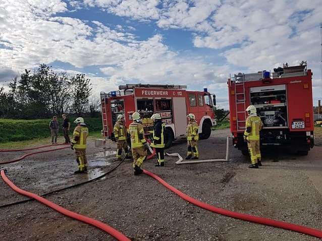 Bild: Brandeinsatz in Ro&szlig;leben