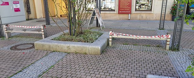 Bild: Sitzb&auml;nke in der Innenstadt werden saniert