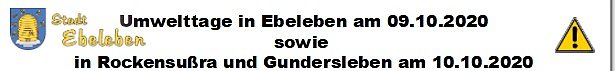 Bild: Umwelttage in Ebeleben