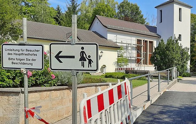 Bild: Er&ouml;ffnung der Trauerhalle verschiebt sich