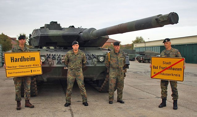 Bild: Panzerkompanie in Bad Frankenhausen verabschiedet 
