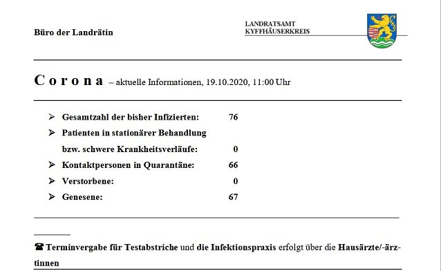 Bild: Infektionslage bleibt stabil
