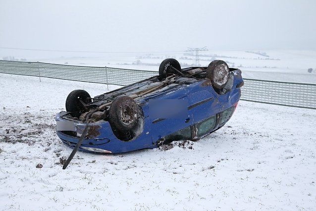 Bild: Verkehrsunfall auf den Hainer Bergen