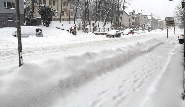Bild: Neuschnee in Sondershausen