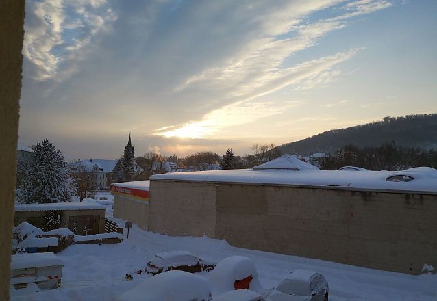 Bild: Sonnenaufgang &uuml;ber Sondershausen