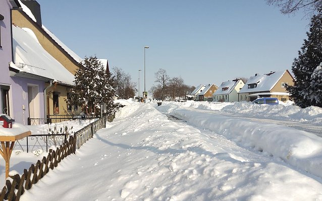 Bild: Heldrungen im Schnee