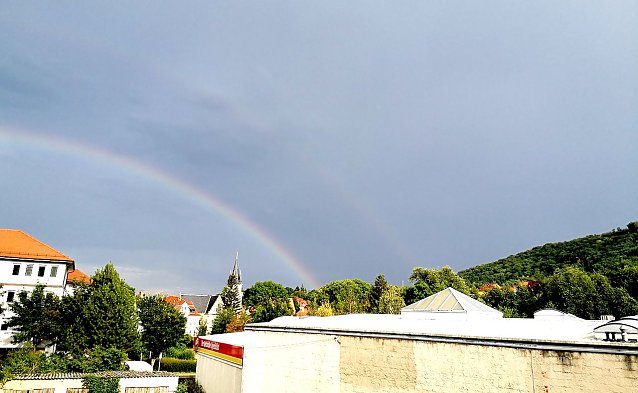 Bild: Doppelter Regenbogen in Sondershausen