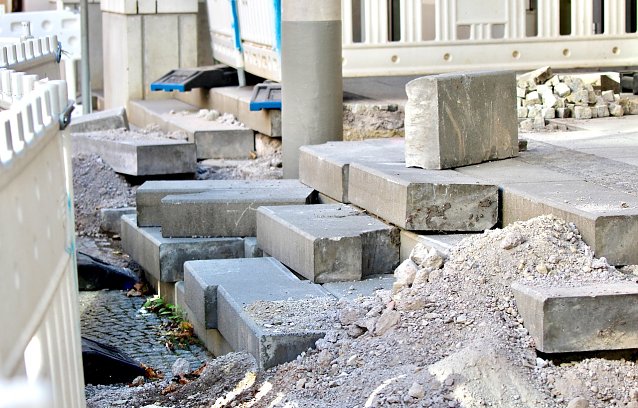 Bild: Baustelle an der Galerie am Schlossberg