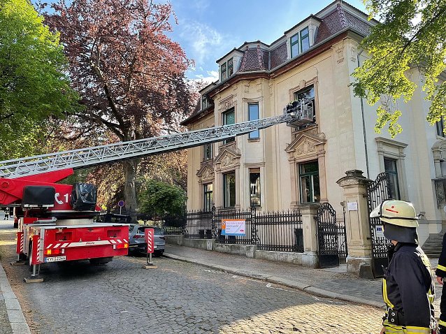 Bild: Einsatz&uuml;bung der Feuerwehr im Carl-Corbach-Club
