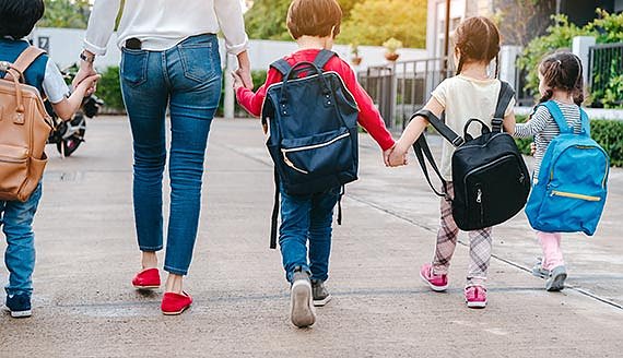 Bild: Den Schulweg schon jetzt &uuml;ben