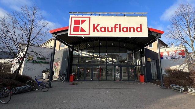 Bild: Ort des Geschehens: die Sondersh&auml;user Kaufland-Filiale
