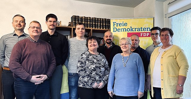 Bild: Kreismitgliederversammlung der FDP gestern in Bad Frankenhausen
