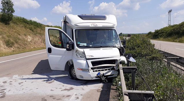 Bild: Unfall auf der Autobahn
