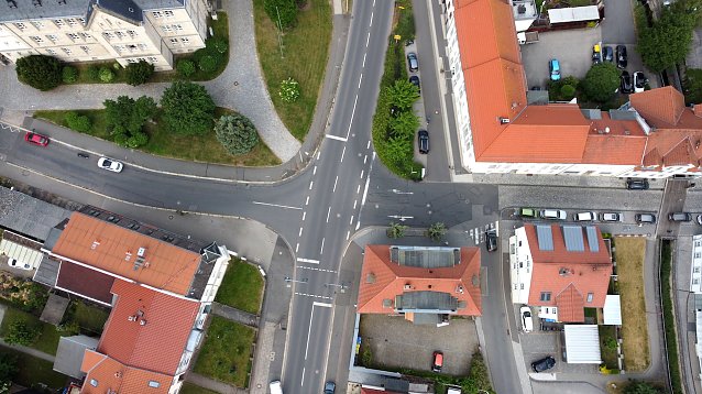 Bild: Geplanter Bau des Kreisverkehrs in der Alexander-Puschkin-Promenade/G&uuml;ntherstra&szlig;e