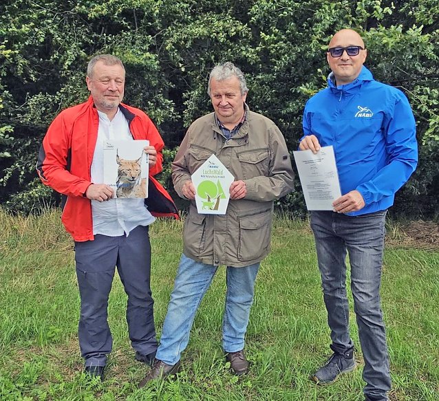 Bild: v.l.: Hubertus Iffland, Lothar Wandt und Silvester Tam&aacute;s